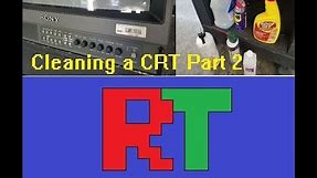 How to Clean a Sony PVM CRT Monitor Screen