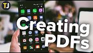 How to Create a PDF File from an Android Device