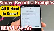 T-Mobile REVVL V+ 5G: How to Use Screen Record Feature (All U Need to Know) + Examples