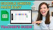 Google Sheets for Teachers | How to Make Checklists, Dropdown Menus, and Use Formatting Tools