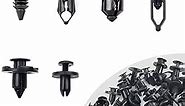 EZYKOO Universal Plastic Fender Clips,200 Pcs Push Bumper Fastener Rivet Clips with 6 Size Auto Body Retainer Clips Bumpers,Car Fender Replacement Compatible with GM, Ford & Chrysler,Honda,Accord