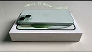 iPhone 15 unboxing | green 128gb | magsafe case | quer datinguinoo | 🍏 | philippines