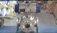 3 way Flanged Pneumatically Actuated Ball Valve