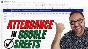 How To Use Google Sheets Attendance Template (Attendance Sheet Online)