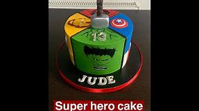 How to make super hero/Marvel cake