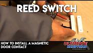 How to install a magnetic door contact | Reed switch