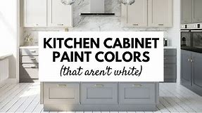 Beautiful Kitchen Cabinet Paint Colors (that aren't white!)
