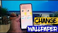 How to Change Wallpaper in Samsung Galaxy A11 - Home Screen Customization