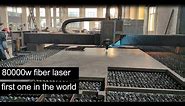 80kw fiber laser cutting machine high power