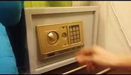 How to reset a password for a digital safe.