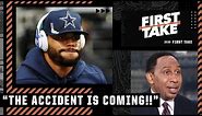 Stephen A. reacts to the Cowboys beating the Eagles: 'The accident is coming!' | First Take