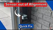 Garage Door safety sensors out of Alignment | Easy fix