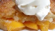 How to make Peach Cobbler | Canned Peaches | Fast