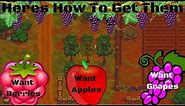 How to get Berries apples and grapes ( Graveyard Keeper )