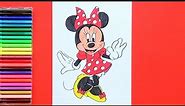 How to draw Minnie Mouse