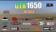 GTX 1650 : Test in 18 Games in 2023 - GTX 1650 Gaming Test