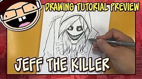 [PREVIEW] How to Draw JEFF THE KILLER (Creepypasta) | Narrated Easy Step-by-Step Tutorial