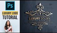 Luxury Logo Design Tutorial | How to create a luxury logo using Adobe Photoshop
