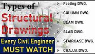 Basic Knowledge of Structural drawing | TYPES OF STRUCTURAL DRAWING EVERY CIVIL ENGINEER MUST KNOW