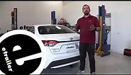 etrailer | Curt Class I Trailer Hitch Installation - 2020 Toyota Corolla