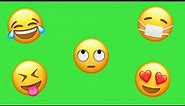 Animated Emojis Green Screen