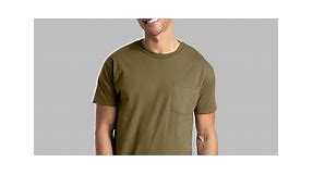 Men’s Short Sleeve Assorted Pocket T-Shirt, 6 Pack