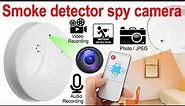 1080P HD Smoke detector spy hidden camera I Motion Detection I Video & Audio Recording I Photo