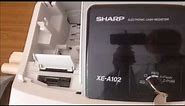 Sharp XE-A102 Cash Register: How to change / replace the batteries?
