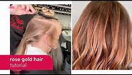 Rose Gold Hair Color Tutorial with Koleston Perfect | Wella Professionals