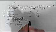 Calculating the equilibrium concentrations of carbonate, bicarbonate, carbonic acid and [H+]