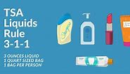 The TSA Liquids Rule for Carry-on Bags (3.4 ounces)