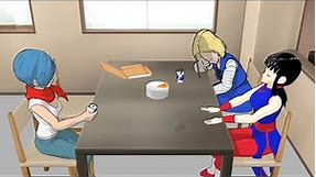 【MMD】(request) Bluma Android18 CHICHI's (girl fart and burp animation)