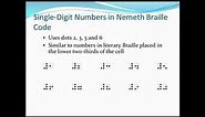 Nemeth Braille Code Part 1