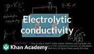 Electrolytic conductivity | Circuits | Physics | Khan Academy