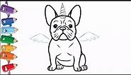 How To Draw French Bulldog Unicorn Angel New Style / DIYs Drawing Coloring Crafts