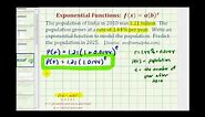 Exponential Function Application (y=ab^x) - Population Growth of India