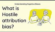 What is Hostile Attribution Bias? [Definition and Example] - Understanding Cognitive Biases