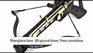 Ace Martial Arts Supply Cobra System Self Cocking Pistol Tactical Crossbow, 80-Pound with 39 Arrows