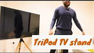 Tripod TV Stand unboxing and assembly - Sandstrom Chevalet