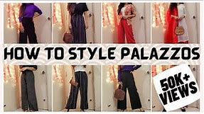 How to Style Palazzo Pants | Palazzo #lookbook