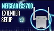 Netgear EX2700 WiFi Extender Setup
