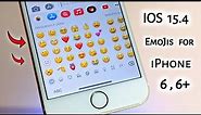 IOS 15.4 New Emojis in iPhone 6, 6+ ,5s ~ New emojis in older iPhones