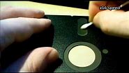 How to clean a 5 1/4" diskette