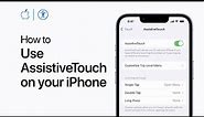 How to use AssistiveTouch on your iPhone or iPad — Apple Support