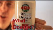 Lithium Orotate Dosage lithium orotate