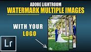 How To Watermark (Graphic Logo) Multiple Images & Photos in Adobe Lightroom CC [ Tutorial ]