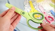 288 Pack 5.7 Inch All Purpose Bulk Kids Scissors Safety Blunt Tip Scissors with Cover and Grip Handles Comfort Stainless Steel Scissors for Student Craft School Home(Pink, Green, Yellow, Blue)