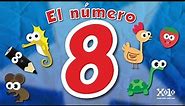 El número 8 en español para niños - Videos Aprende