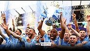 Manchester City lift the 2021/22 Premier League trophy! 🏆