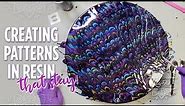 How to create AMAZING DIY Epoxy Resin Patterns that ACTUALLY STAY after curing #resinart #resindiy